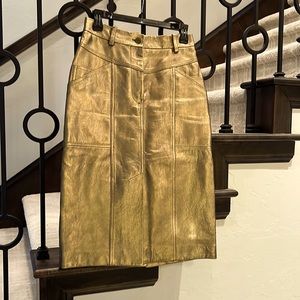Coach leather skirt
